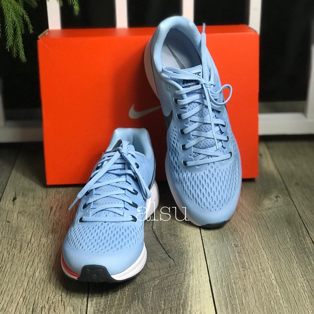 NWT Nike Zoom Pegasus 34 Ice Blue M AUTHENTIC - Picture 3 of 8